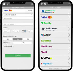 Luckster Mobile App Payment Methods