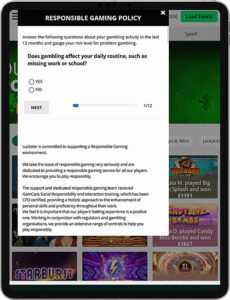 Luckster Mobile App Responsible Gaming