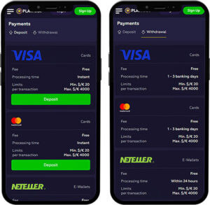 Playfina Mobile App Payments