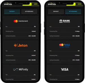 Sportuna Mobile App Payments