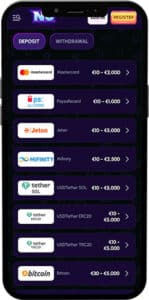 NovaJackpot Mobile App Payments