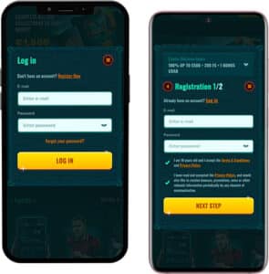 Spinanga Mobile App Login & Registration