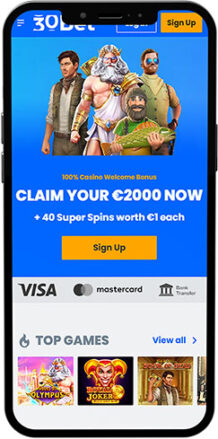 30Bet Mobile App