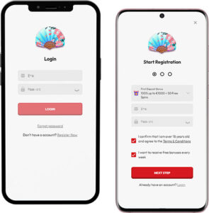 Sushi Mobile App Login and Registration