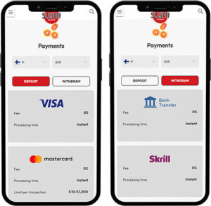 Sushi Mobile App Payment Methods