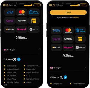 GoldenBet Casino App Payments