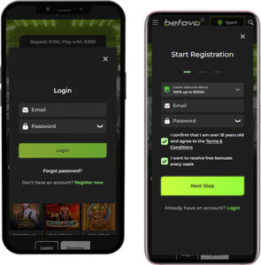 Betovo Mobile App Login and Registration