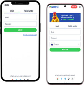 Winnita Mobile App Login and Registration