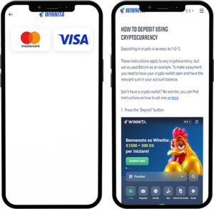 Winnita Mobile App Payment Methods