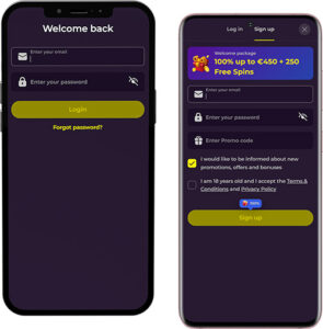 Zumospin Mobile App Login and Registration