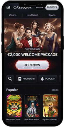 Casinova Mobile App