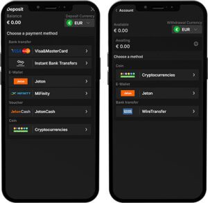 Gamix.bet Mobile App Payment Methods