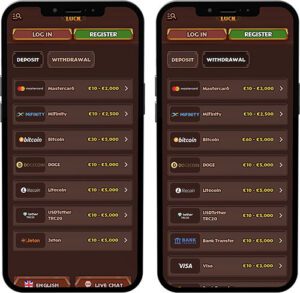 VikingLuck Mobile App Payment Methods