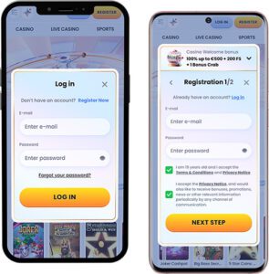 CasinoLab Mobile App Login and Registration