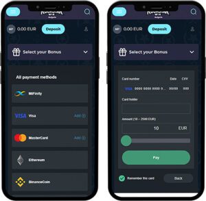 RockstarWIN Mobile App Payment Methods