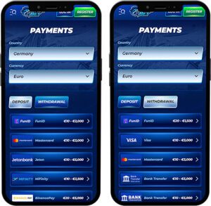 BassBet Mobile App Payment Methods