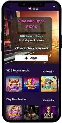 Casino Vice Mobile App