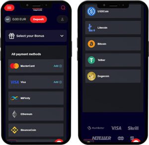 IntellectBet Mobile App Payment Methods