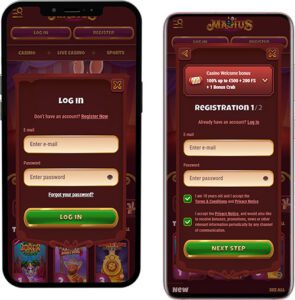 Magius Mobile App Login and Registration