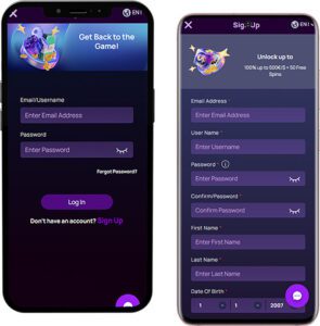 BetterWin Mobile App Login and Registration