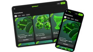 Promoções da app móvel do Spinit