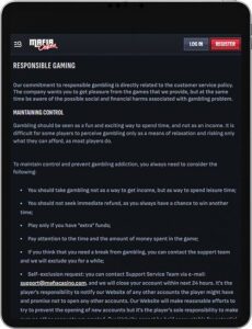 Application Mobile MafiaCasino Jeu Responsable