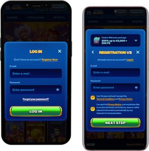 Spins of Glory Mobile App Login and Registration
