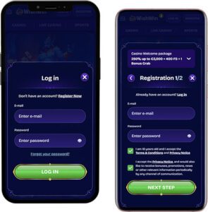 WishWin Mobile App Login and Registration