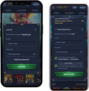 Betwarts Mobile App Login and Registration