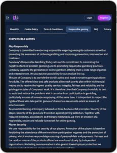 Lunarspins Mobile App Responsible Gaming