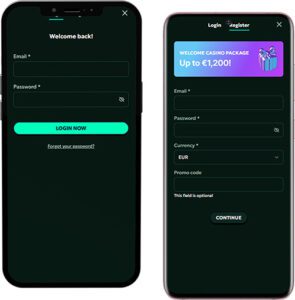SagaSpins Mobile App Login and Registration