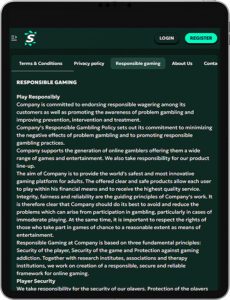 SagaSpins Mobile App Responsible Gaming