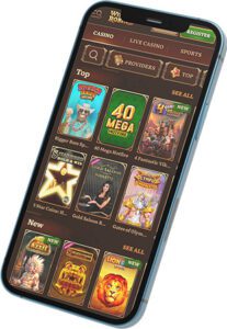 Slot dell’app mobile di WildRobin