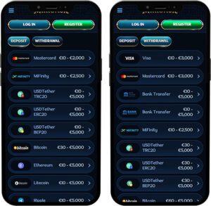 Millioner Casino Mobile App Payment Methods