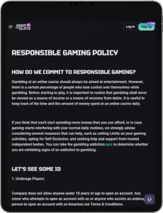 NeedforSlots Mobile App Responsible Gaming