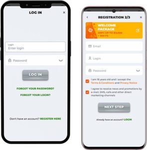 BetRiot Mobile App Login and Registration
