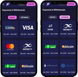Rizzio Mobile App Payment Methods