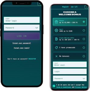 RowerUp Casino Mobile App Anmeldung und Registrierung