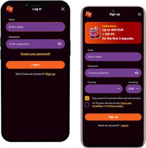 Lucky Hills Mobile App Login and Registration