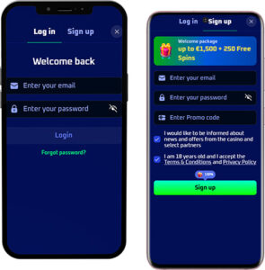 Spinwinera Mobile App Login and Registration
