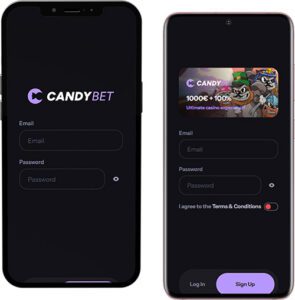 Candy Bet Mobile App Login and Registration
