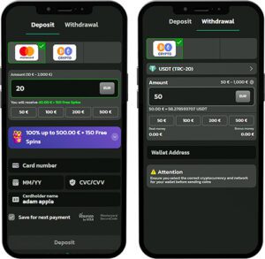 Winbeatz Mobile App Payment Methods