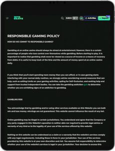 Winbeatz Mobile App Responsible Gaming