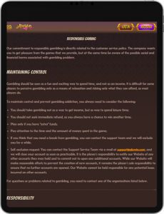 Alawin Mobile App Responsible Gaming