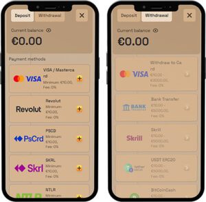 SpinBoss Mobile App Payment Methods