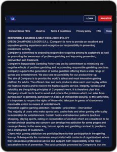 SpinTexas Mobile App Responsible Gaming