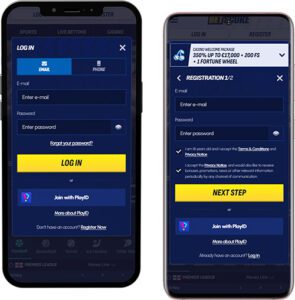 BetScore Mobile App Login and Registration