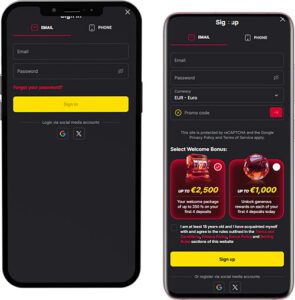 FieryPlay Mobile App Login and Registration