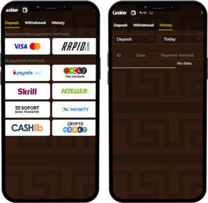 Mino Casino Mobile App Payment Methods