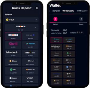 Betsio Mobile App Payment Methods